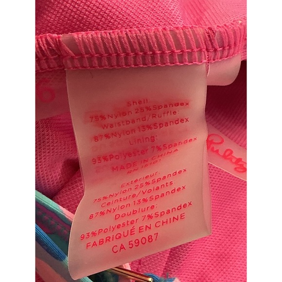 Lilly Pulitzer Delphie One Piece Swimsuit Blue Ibiza Hottie Dottie Ruffle 16 NEW - Picture 13 of 14